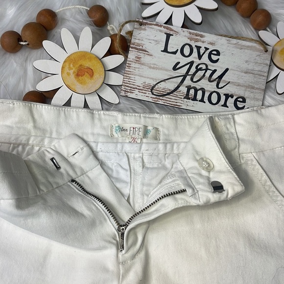LOVE FIRE STRETCH CREAM SHIRTS WITH POCKETS SIZE 26 - Picture 4 of 7